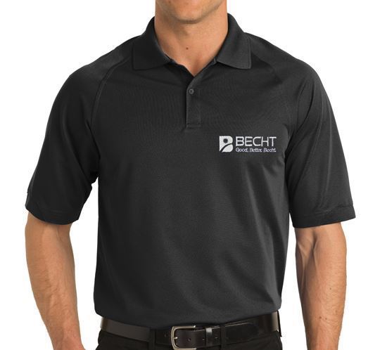 Picture of Port Authority® Dry Zone® Ottoman Polo (Black)