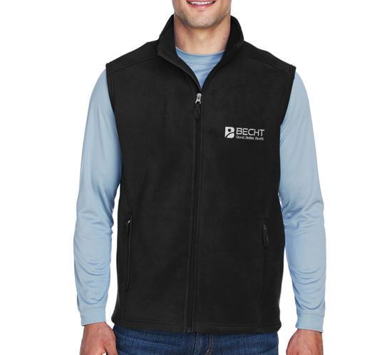 Picture of Core 365 Men's Journey Fleece Vest (Black)
