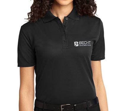 Picture of Port Authority® Ladies Dry Zone® Ottoman Polo (Black)