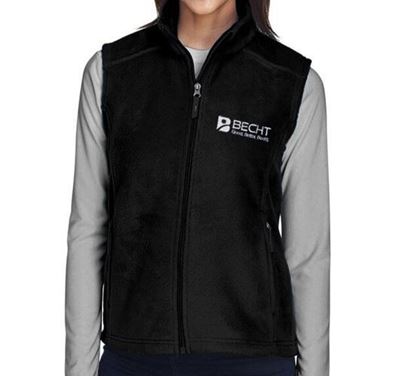 Picture of Core 365 Ladies' Journey Fleece Vest (Black)