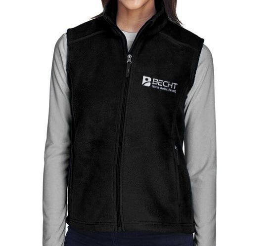 Picture of Core 365 Ladies' Journey Fleece Vest (Black)